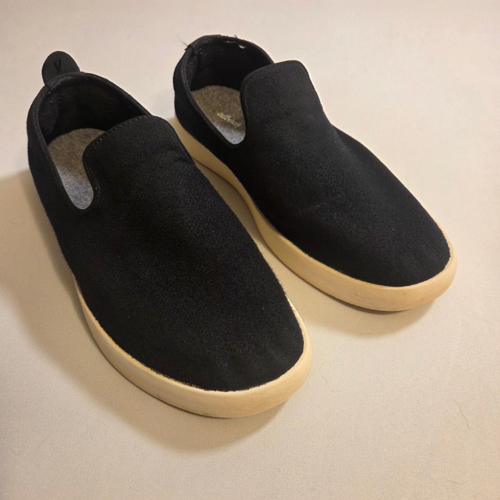 Allbirds Wool Loungers Mens Size 12 Black Slip On Sneakers Walking Shoes